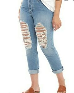 Wonderly womens size 27  ripped out nkee denim